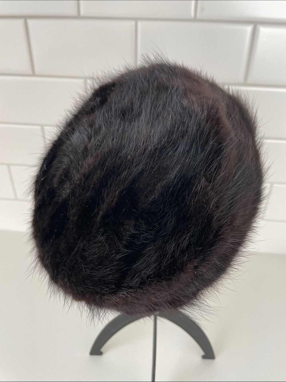 Vintage Cecile Original ‘40s ‘50’s Genuine Fur Pillbox Hat - Picture 8 of 11